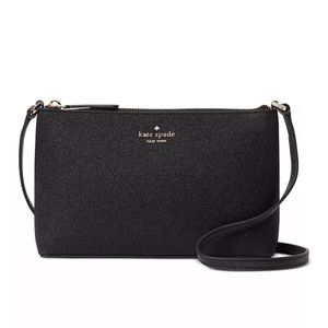 Kate Spade Joeley Glitter Crossbody Bag, Black